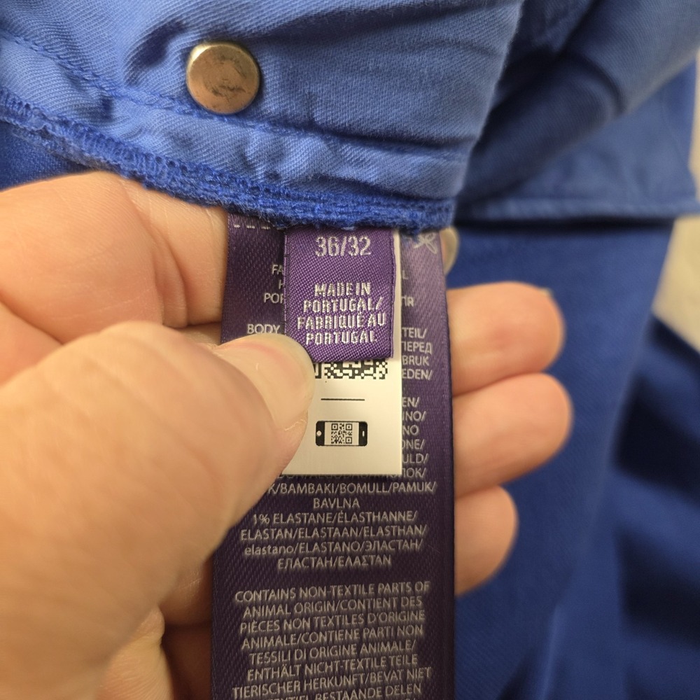 Ralph Lauren Purple Label Slim Fit Stretch Linen Cotton Jeans Mens 36 Pants $595 - Picture 3 of 12